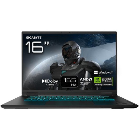 Portátil GIGABYTE GAMING A16 3WHK3FR864SH 16" AMD Ryzen 7 260 32GB 1TB SSD RTX 5070 Windows 11
