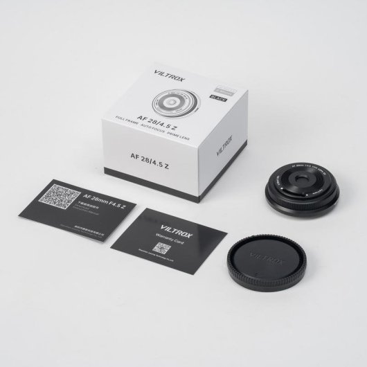 Obiettivo VILTROX AF 28mm F4.5 Nikon Z Full-frame Autofocus Nero
