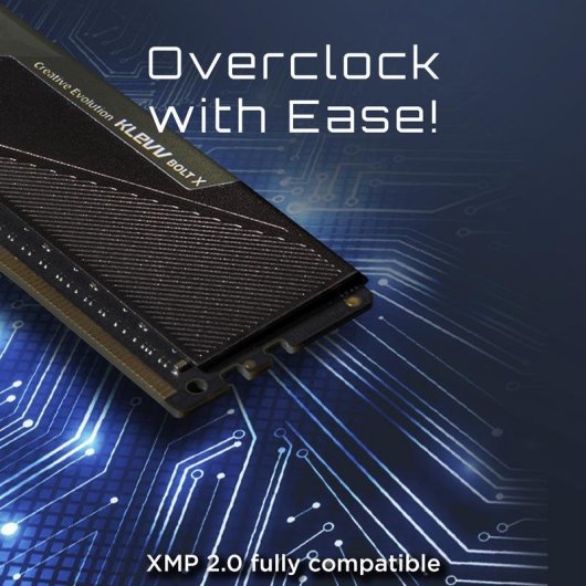 Mémoire RAM Klevv BOLT X 16Go 2x8Go DDR4 3600MHz CL18 Heatsink Intel XMP 2.0