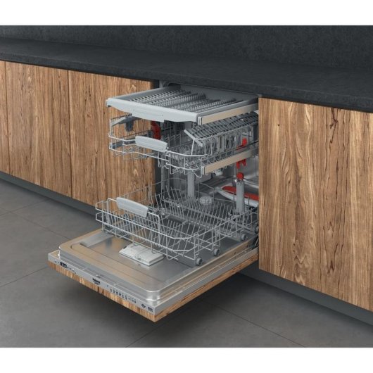 Geschirrspüler Hotpoint HI 5030 WEF 14 Maßgedecke Klasse D automatische Türöffnung
