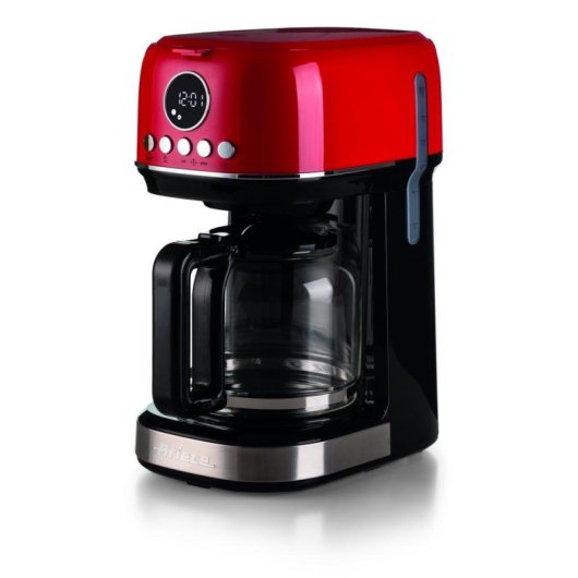 Cafetera de Goteo Ariete 1396/00 1,5 L 900 W LCD Rojo 15 Tazas Sistema antigoteo