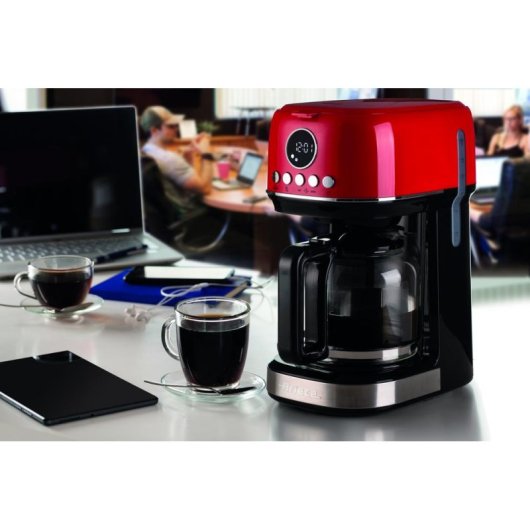 Cafetera de Goteo Ariete 1396/00 1,5 L 900 W LCD Rojo 15 Tazas Sistema antigoteo