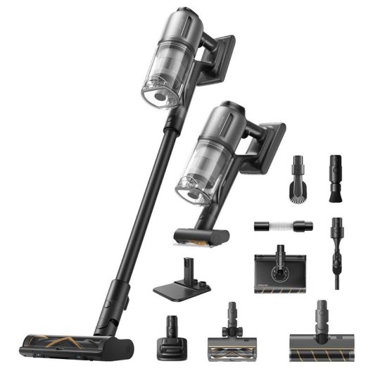 Aspirapolvere senza Sacco Dreame Z30 AquaCycle 855W 90 min Lavapavimenti HEPA Nero