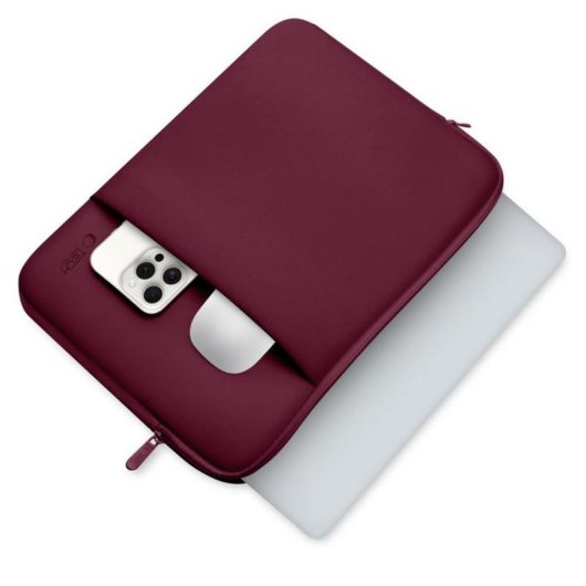 Funda Tech-Protect para portátil 16" roja de neopreno