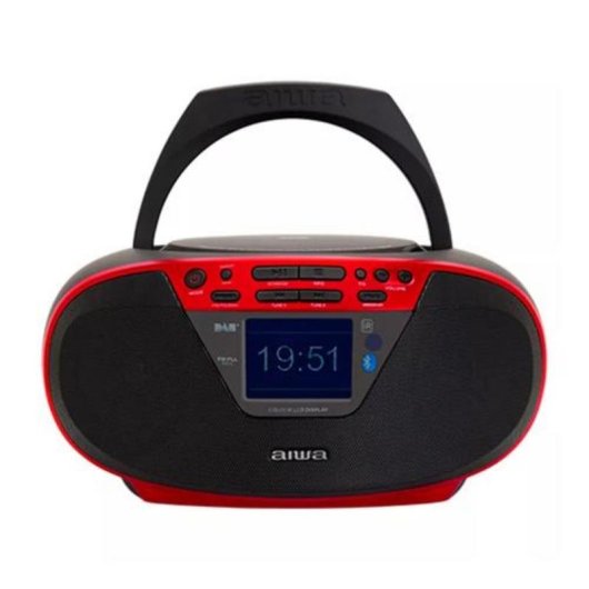 Boombox portátil Apple Radio DAB+/FM Bluetooth 5.0 USB 6W RMS Rojo