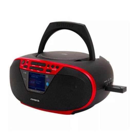 Boombox portátil Apple Radio DAB+/FM Bluetooth 5.0 USB 6W RMS Rojo