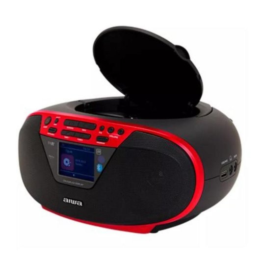Boombox portátil Apple Radio DAB+/FM Bluetooth 5.0 USB 6W RMS Rojo