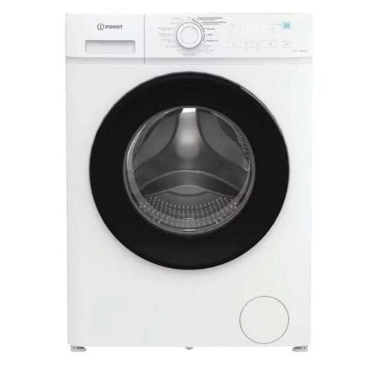 Lavadora Indesit Carga Frontal 8Kg 1400rpm A Blanca y Negra Motor Inverter