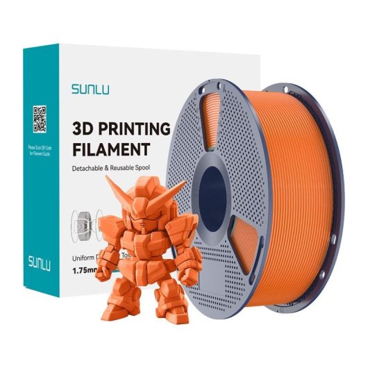 Filamento PLA+ 2.0 Sunlu PLA+ 2.0 SO Sunny Orange 1,75 mm Alta Durabilidad