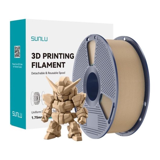 Filamento PLA+ Sunlu PLA+ 2.0 Oak 1,75 mm Alta Durabilidad Flujo Mejorado