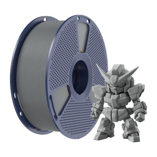 Filamento PLA+ Sunlu PLA+ 2.0 Gris 1,75 mm Haute Fluidité Durable