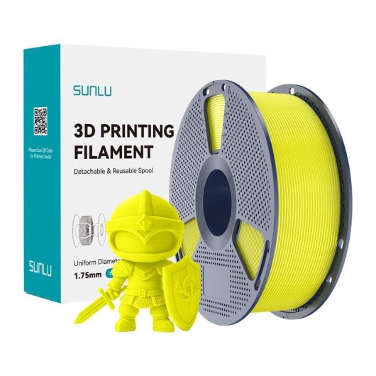 Filament PLA+ Sunlu PLA+ Y Gelb 1,75 mm Hohe Haltbarkeit Präzision