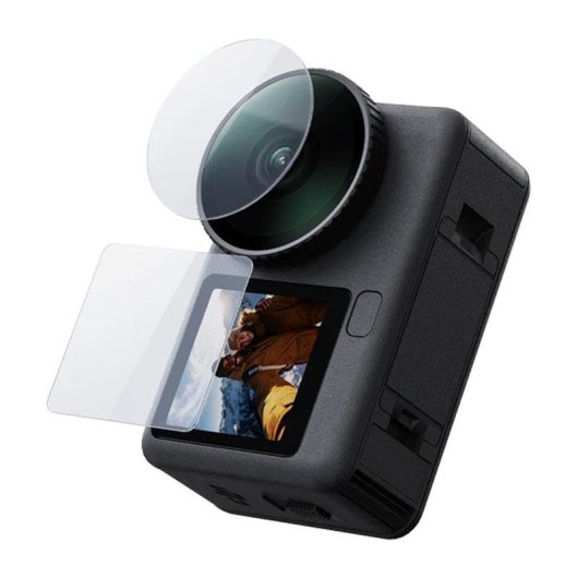 Kit vetro temperato Telesin per DJI Osmo Action 6 (Obiettivo + Schermi)