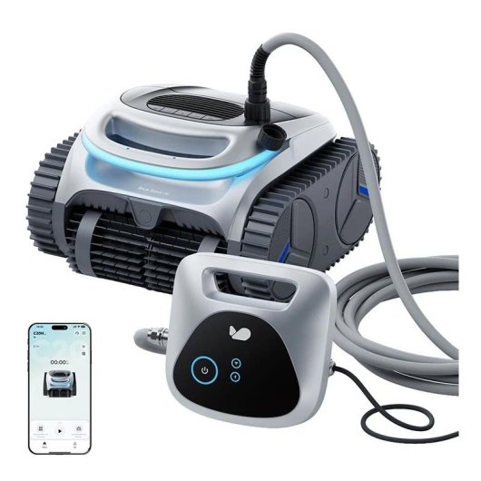 Robot de limpeza de piscina Bublue BuHybrid L6 150 m² 3 m profundidade