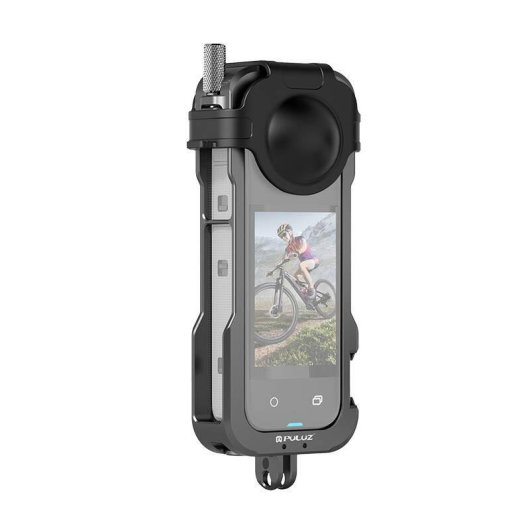 Carcasa metálica PULUZ avec couvercle d'objectif pour Insta360 X4
