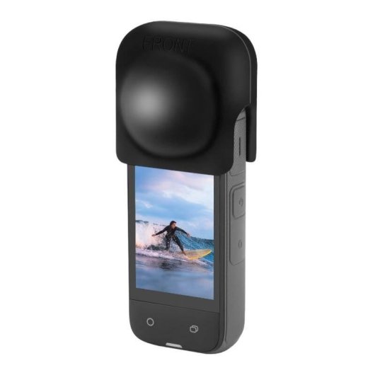 Coperchio in silicone per obiettivo PULUZ per Insta360 X4/X5 nero