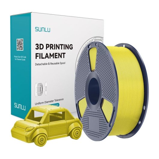 Filamento PETG Sunlu PETG Y Amarillo 1,75 mm Alta Durabilidad Resistente
