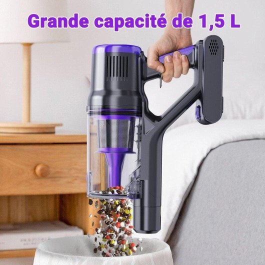 Aspiradora sin Cable Blossom DSV112A 550W 65 min Pantalla Táctil Morado