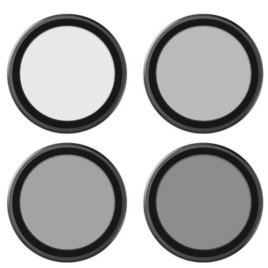 Set de 4 Filtros Telesin CPL ND8 ND16 ND32 para DJI Osmo Action 3 4 5