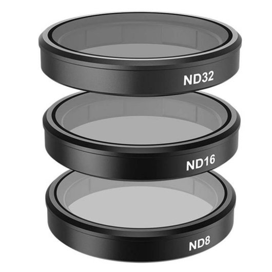 Set de 4 Filtros Telesin CPL ND8 ND16 ND32 para DJI Osmo Action 3 4 5
