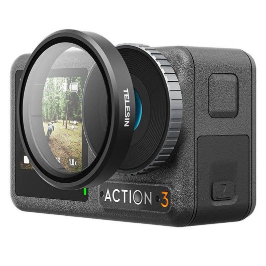 Set de 4 Filtros Telesin CPL ND8 ND16 ND32 para DJI Osmo Action 3 4 5