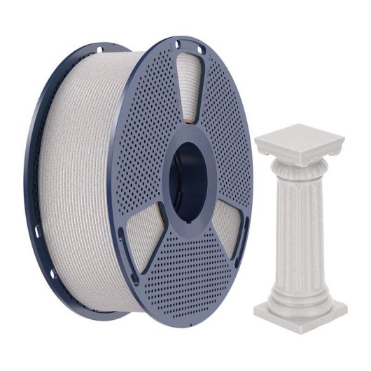 Filamento PLA Sunlu PLA H-S Mar SSM Cinzento Claro 1,75 mm Mármore Alta Velocidade