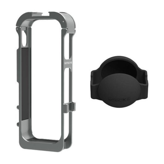 Marco magnético metálico Sunnylife con funda de lente de silicona para Insta360 X5