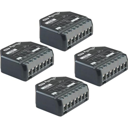 WLAN-Relais Shelly 2PM Gen4 Zigbee Matter Rollladensteuerung Energieüberwachung Unterputz
