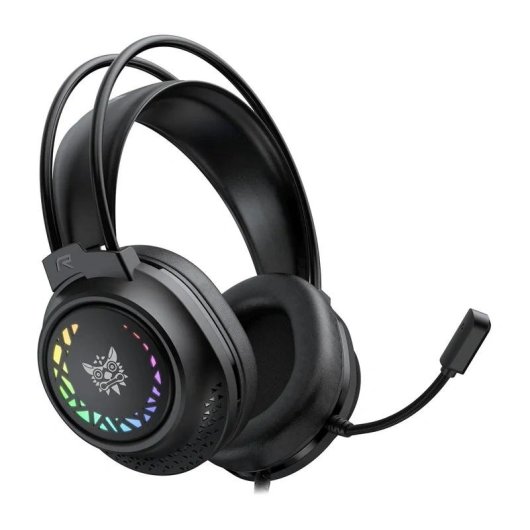 ONIKUMA X92 kabelgebundene Gaming-Kopfhörer USB und 3,5 mm mit Mikrofon und RGB schwarz