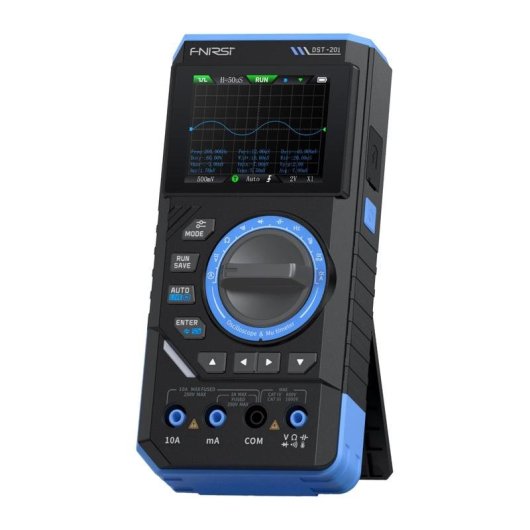 Multímetro Digital FNIRSI DST-201 3-em-1 com Osciloscópio e Gerador de Sinais