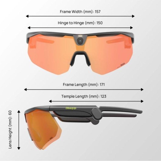 BleeqUp Ranger Gafas Inteligentes Cámara Integrada Altavoces Walkie-Talkie Negras
