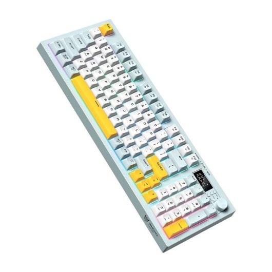 Teclado ONIKUMA G80 de membrana inalámbrico con OLED, dial y RGB