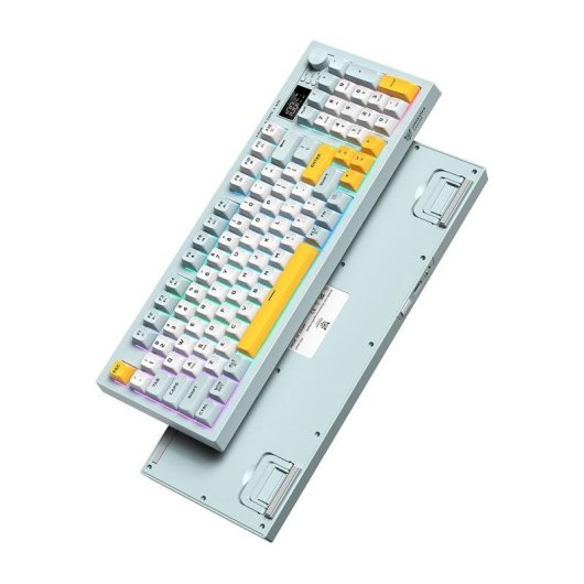Teclado ONIKUMA G80 de membrana inalámbrico con OLED, dial y RGB