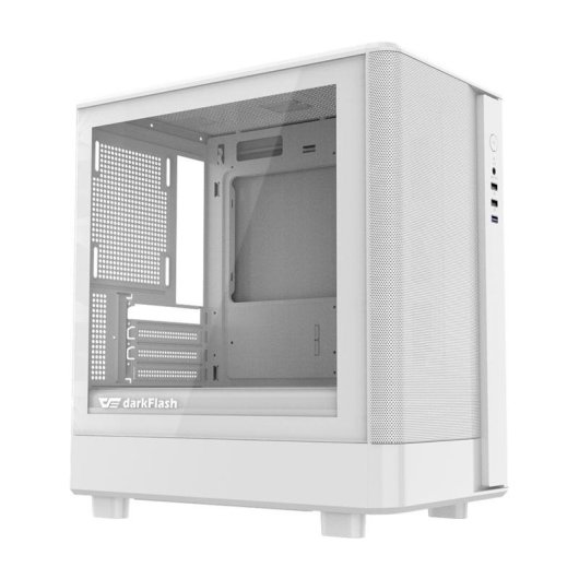 Caja PC Darkflash DB330M Mesh Blanca M-ATX/ITX Vidrio Templado