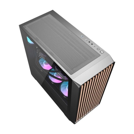 Caixa PC Darkflash DS900WD Preta + 4 Ventoinhas ARGB