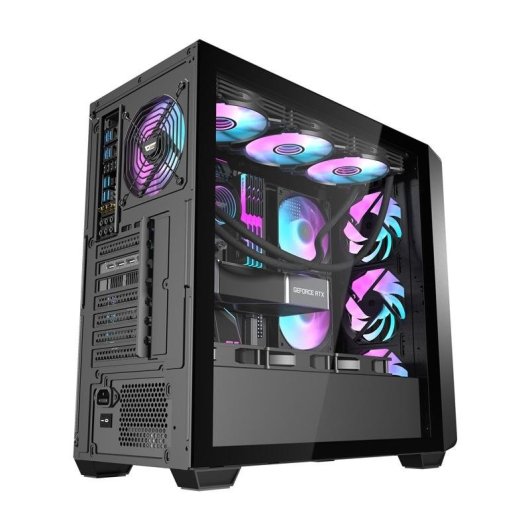 Caixa PC Darkflash DS900WD Preta + 4 Ventoinhas ARGB
