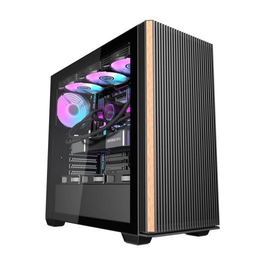 Boîtier PC Darkflash DS900WS Noir + 4 Ventilateurs ARGB