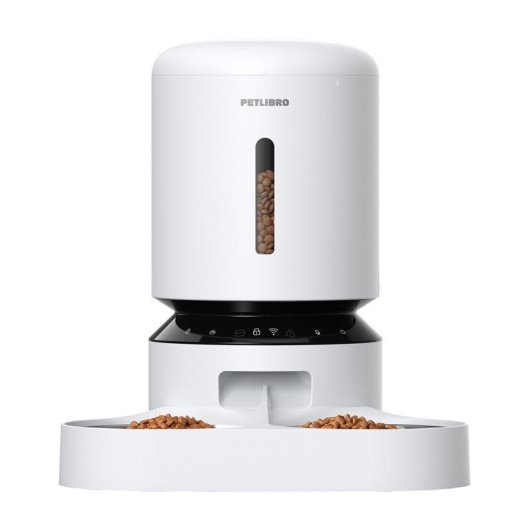 Distributore di cibo per animali Petlibro Granary PLAF103 5L WiFi Doppia Ciotola Bianco