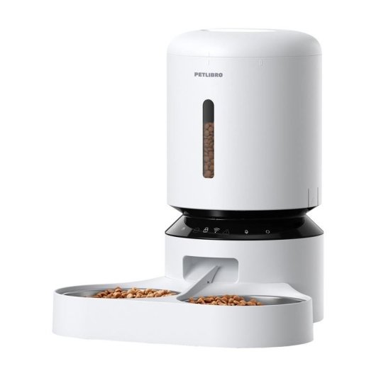 Distributore di cibo per animali Petlibro Granary PLAF103 5L WiFi Doppia Ciotola Bianco