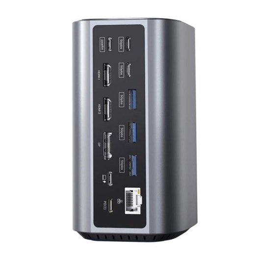 Estação de acoplamento Blitzwolf BW-TH15 17in1 2xHD+DP+4xUSB-C+3xUSB 3.0+RJ45