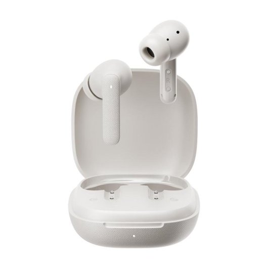 Auricolari QCY T43 wireless Bluetooth con cancellazione rumore, 35h batteria, IPX4 bianco