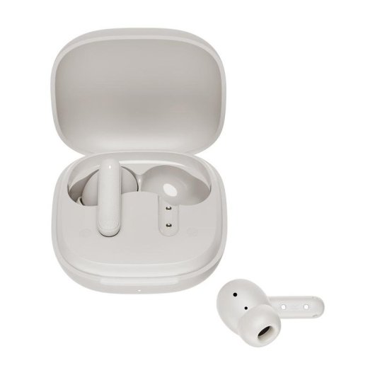 Auricolari QCY T43 wireless Bluetooth con cancellazione rumore, 35h batteria, IPX4 bianco