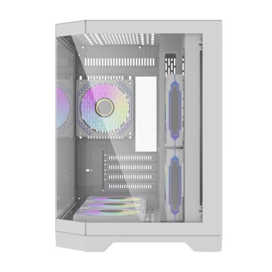 Caixa PC Darkflash FT418 Mini Tower Branca com 6 Ventiladores ARGB