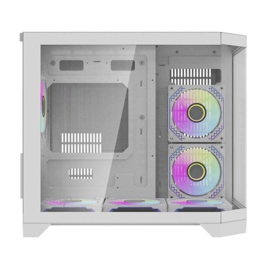 Caixa PC Darkflash FT418 Mini Tower Branca com 6 Ventiladores ARGB