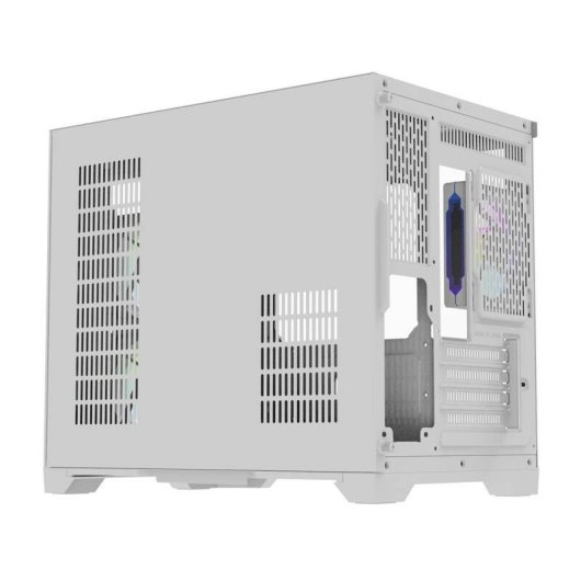 Caixa PC Darkflash FT418 Mini Tower Branca com 6 Ventiladores ARGB