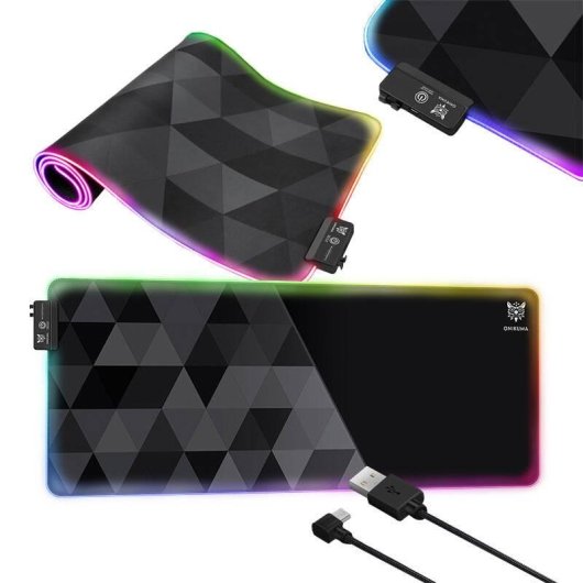 Alfombrilla Gaming Onikuma MP006 RGB Negra