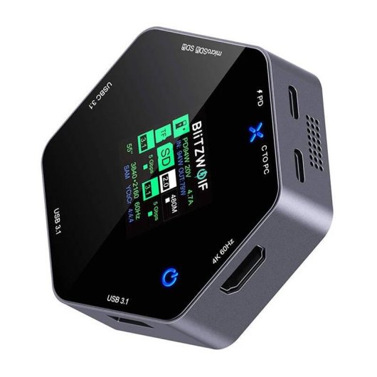 Stazione di aggancio BlitzWolf BW-TH16 USB 8 in 1 100W LCD
