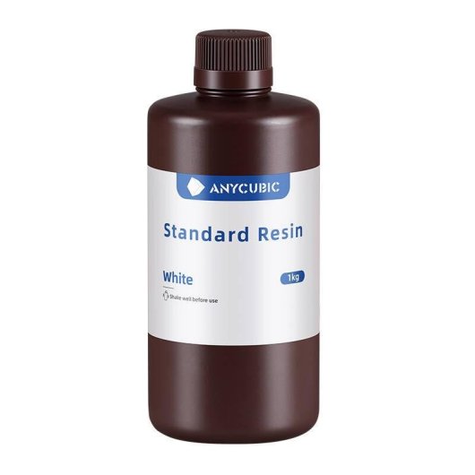 Resina Estándar AnyCubic White 1 kg para Impresión 3D