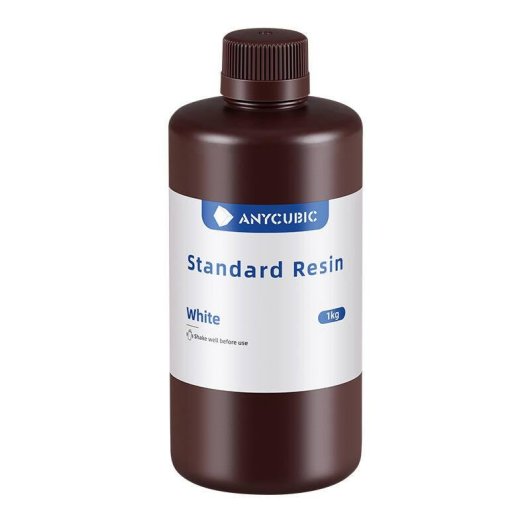 Resina Estándar AnyCubic White 1 kg para Impresión 3D