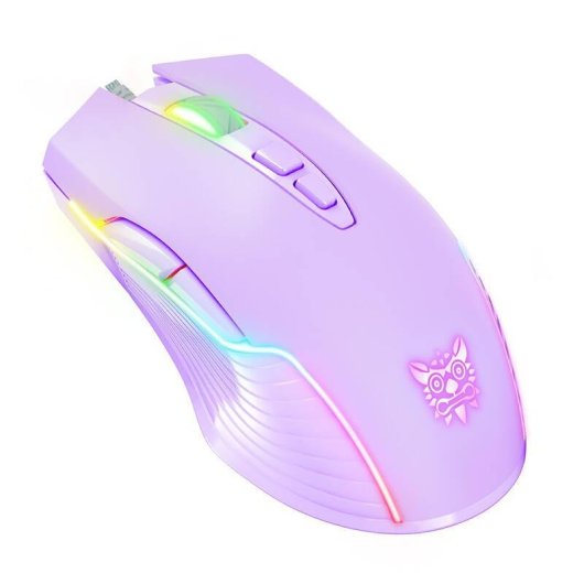 Mouse ONIKUMA CW905 USB RGB 6400 DPI 7 Pulsanti Viola Gaming